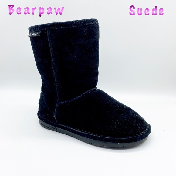 BearPaw Shoes - BearPaw Black Suede MIDI Boot Woman’s 5